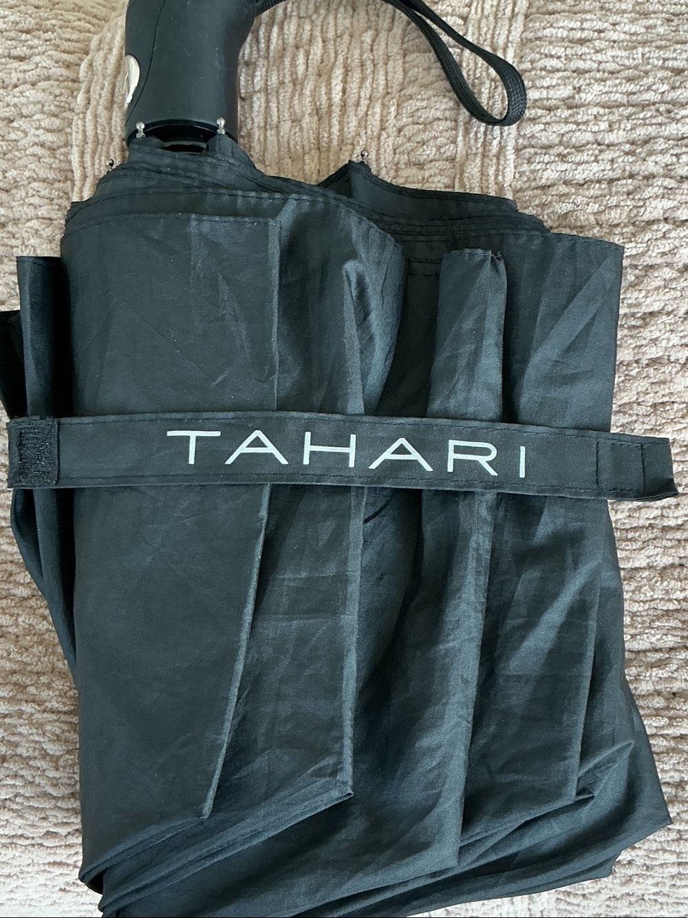 Tahari Black Men's Pants-Style Fold with Branded Waistband